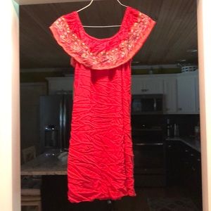 Off the should dress